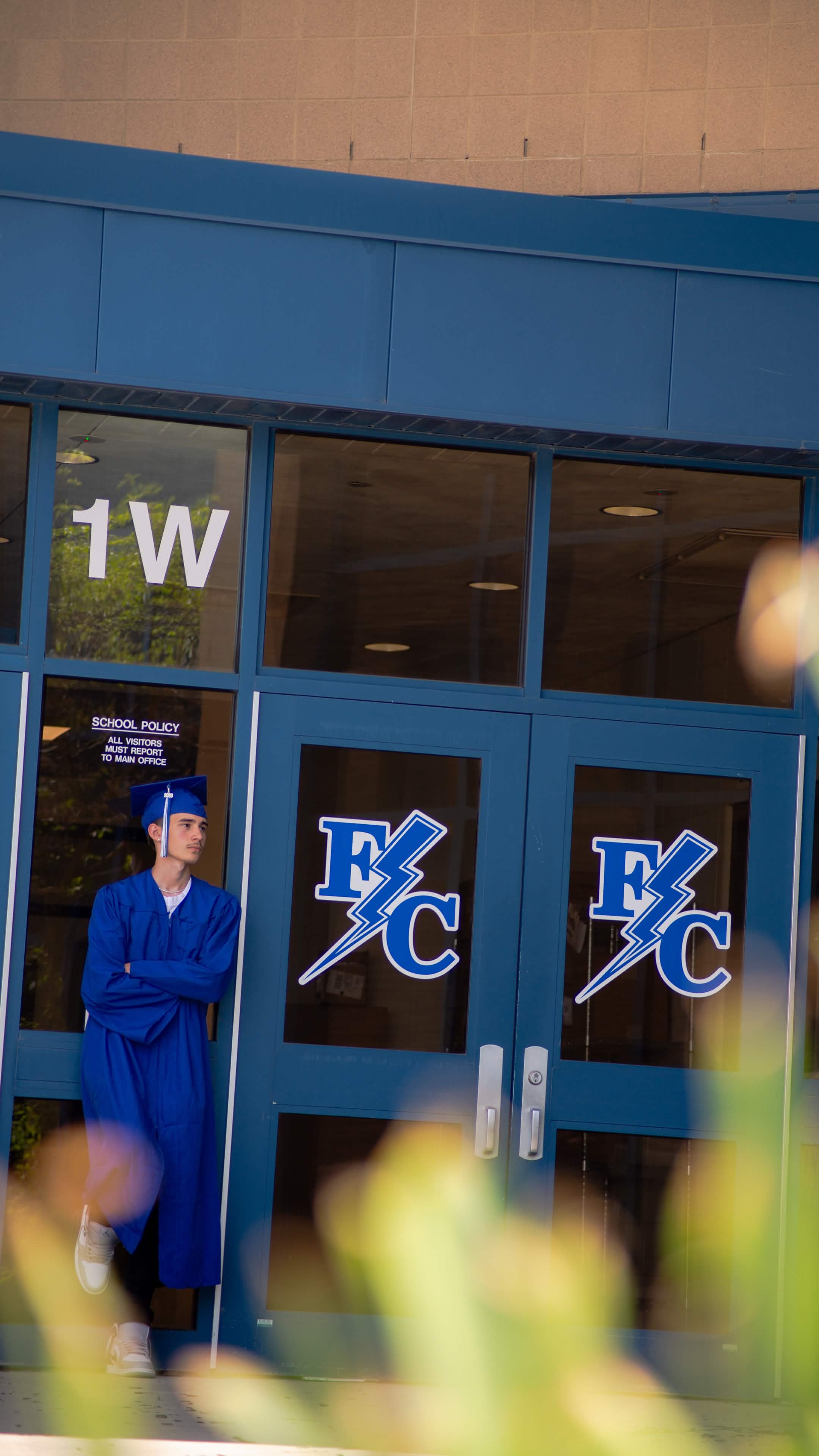 Senior portrait Franklin Central High School Indianapolis bokeh — Welchiani Media