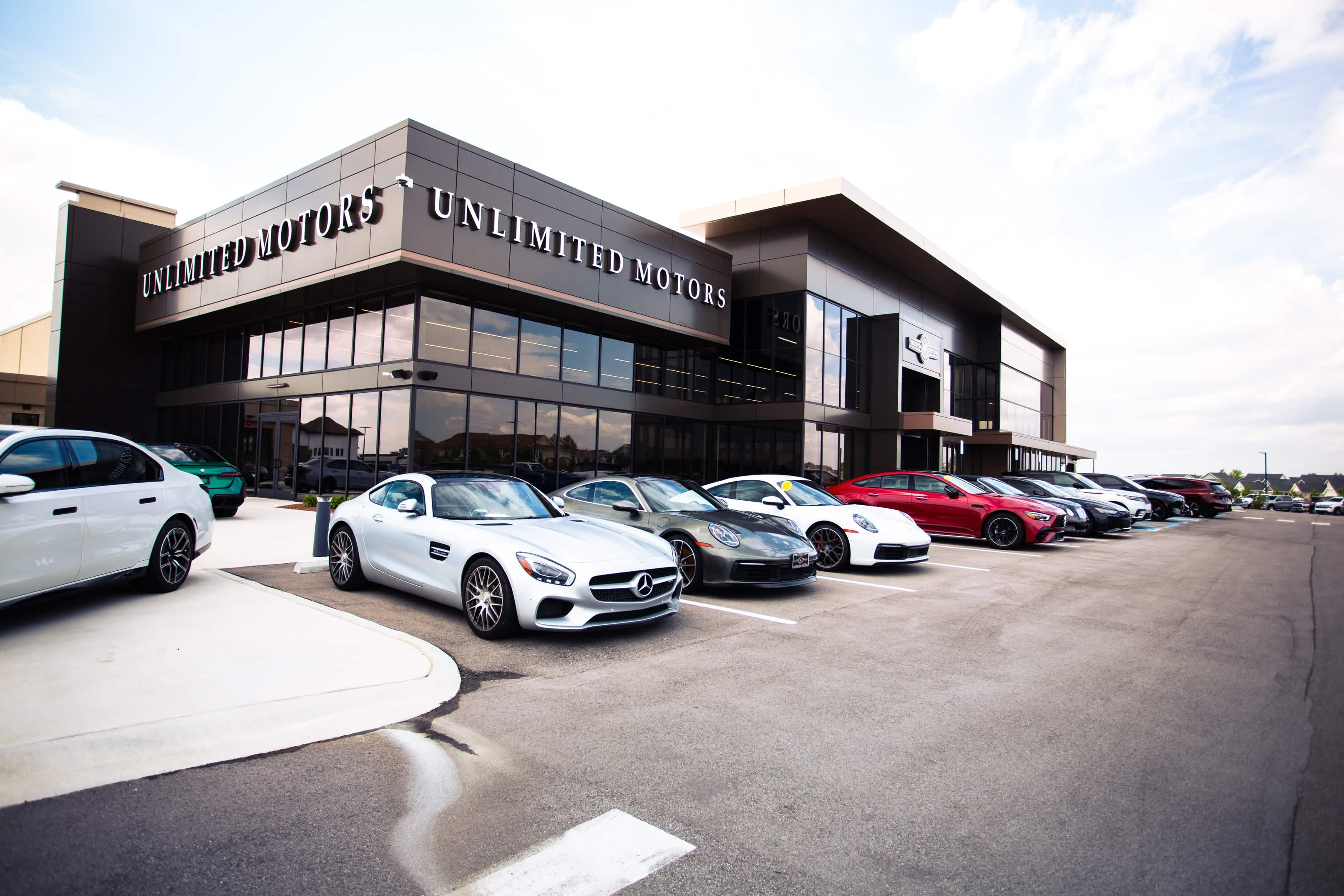 Unlimited Motors dealership Indianapolis Mercedes Porsche brand photography — Welchiani Media